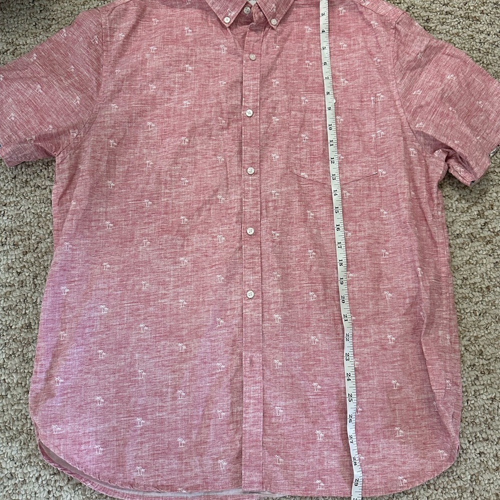 Denim & Flower Red Casual Button Down Shirt size XL - Picture 6 of 7